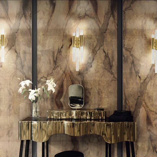 Panneau décoratif mural - BRONZE RUST SURFACE  - Maison Valentina - pour salle de bain / en aluminium