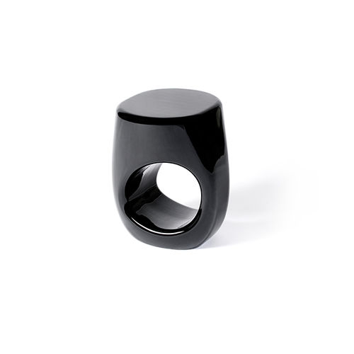 Tabouret contemporain - EROSION - Maison Valentina - en résine / avec piètement en béton fibré / avec piètement en résine