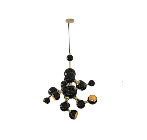 Plafonnier contemporain - ATOMIC ROUND - Maison Valentina - en aluminium / en laiton / à LED