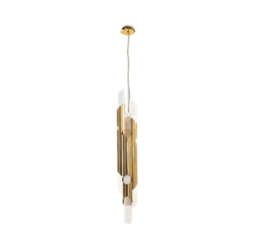 Suspension - DRAYCOTT - Maison Valentina - en laiton / en laiton plaqué or / en cristal