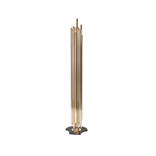 Lampe sur pied - BRUBECK - Maison Valentina - en acier / en laiton brossé / Art Déco