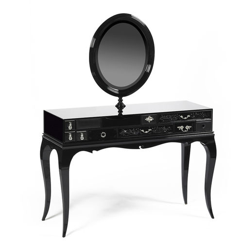 Coiffeuse de style - MELROSE - Maison Valentina - en bois laqué / en verre / en laiton