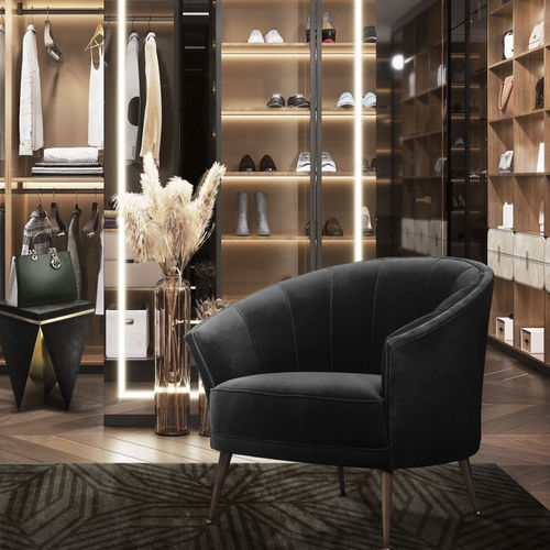 Fauteuil contemporain - MAYA - Maison Valentina - en velours / en coton / en laiton