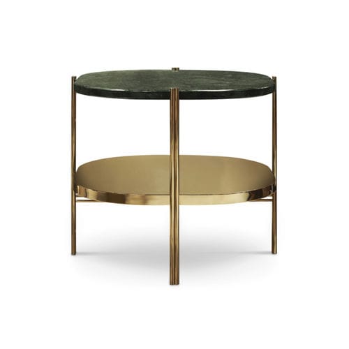 Table d'appoint contemporaine - CRAIG - Maison Valentina - en laiton / avec piètement en laiton / ronde