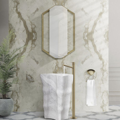 Mitigeur pour baignoire - ORIGIN II - Maison Valentina - au sol / de laiton / 1 trou