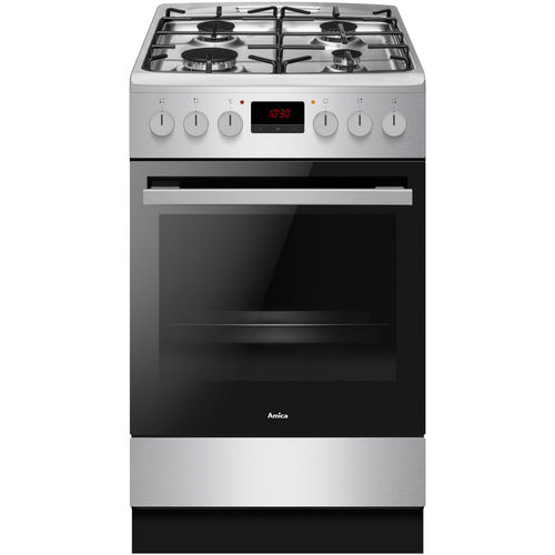 Cuisinière à gaz - 522GE3.33ZpTaF(Xx) - Amica - électrique / 4 foyers / 1 four