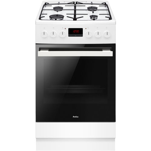 Cuisinière à gaz - 522GE3.33ZpTaF(W) - Amica - électrique / 4 foyers / 1 four