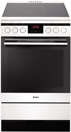 Cuisinière électrique - 500 LINE : 514CE3.413TSKDHAQ(W) - Amica - vitrocéramique / à catalyse