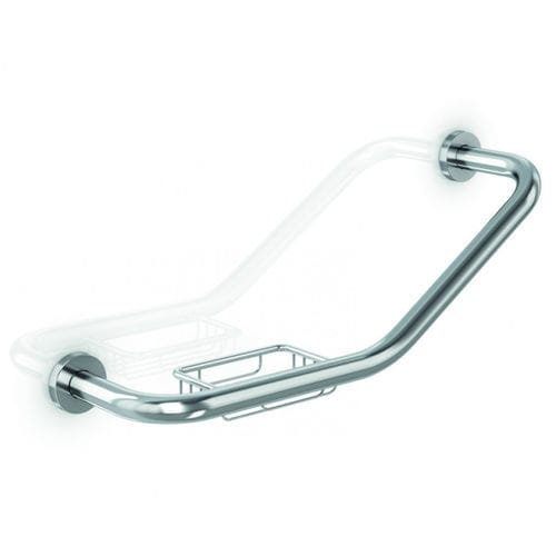 Barre de maintien en laiton chromé - GW05 23 06 02 - genwec - angulaire / murale / pour sanitaire