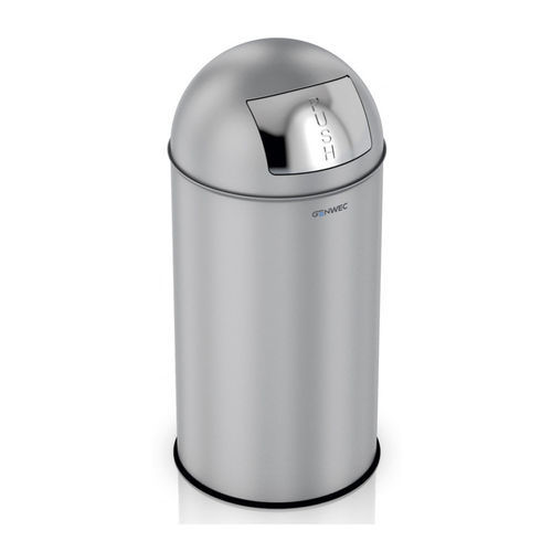Corbeille à papier en inox brossé - GW06 06 04 01 - genwec