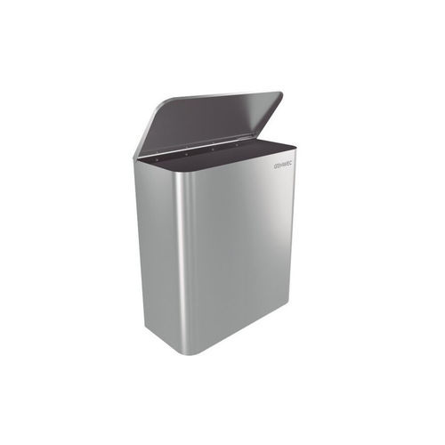 Poubelle en acier inoxydable brossé - GW06 15 04 01 - genwec - d'intérieur / pour intérieur / murale