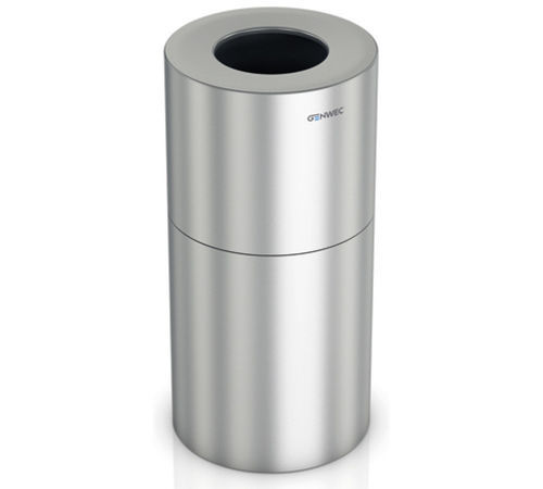 Corbeille à papier en aluminium brossé - GW06 17 02 01 - genwec