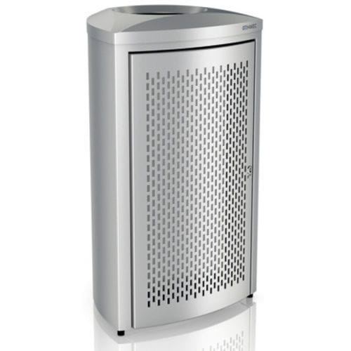 Corbeille à papier en inox brossé - LARGE CAPACITY WASTE BIN - genwec