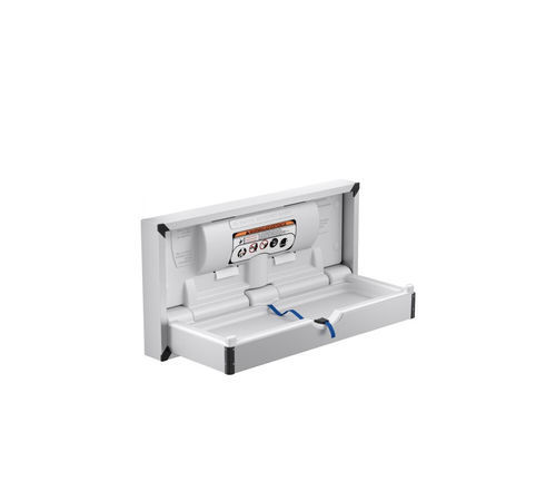 Table à langer en inox - GW07 03 04 02 - genwec - murale / avec ceinture de sécurité / pour sanitaire public