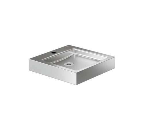 Vasque à poser - GW08 53 04 01 - genwec - en acier inoxydable brossé / en inox / carrée
