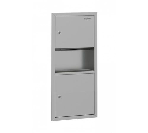 Distributeur d'essuie-mains encastré - GW09 02 04 01H1 - genwec - à encastrer / à montage affleurant / avec poubelle intégrée
