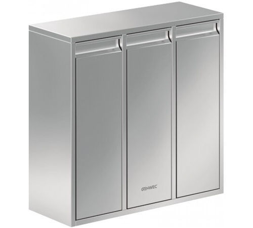 Corbeille à papier en acier inoxydable - GW06 28 04 01 - genwec - en inox brossé