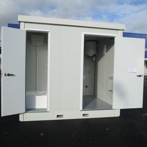 Construction en conteneurs pour chantier - CONTAINERS SOLUTIONS - pour établissement public / à usage industriel / pour vestiaire