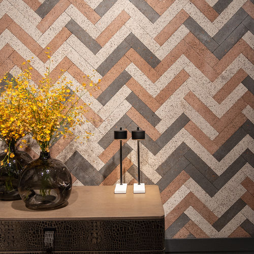 Revêtement mural pour intérieur - ECOBRICK SOFT - Castelatto - pour l'extérieur / en béton / texturé