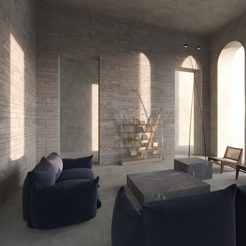 Revêtement mural pour intérieur - APPARENTE - Castelatto - pour l'extérieur / en béton / texturé