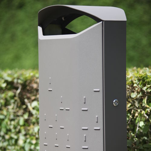 Poubelle publique - BINSTAR 50L - Metaalwaren Claerbout BV - de tri sélectif / sur pied / en acier inoxydable