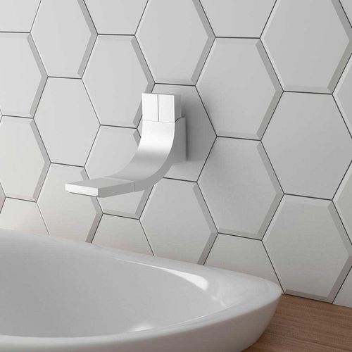Carrelage en céramique - MINI HEXA BEVEL - WOW Design EU - à relief / d'intérieur / mural