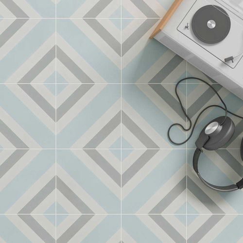 Carrelage en grès cérame - Cement Pattern Decor - WOW Design EU - mat / d'intérieur / d'extérieur