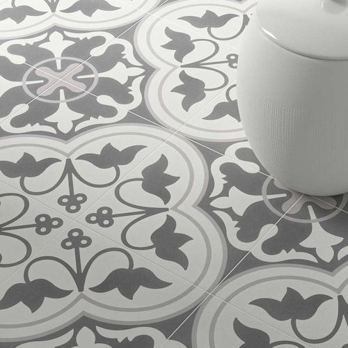 Carrelage en grès cérame - Cement Tradition Decor 1 - WOW Design EU - mat / d'intérieur / d'extérieur