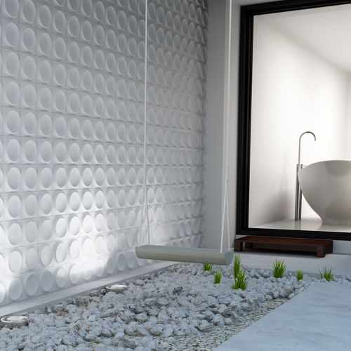 Carrelage en grès cérame - MOON PORCELAIN - WOW Design EU - brillant / à relief / mat
