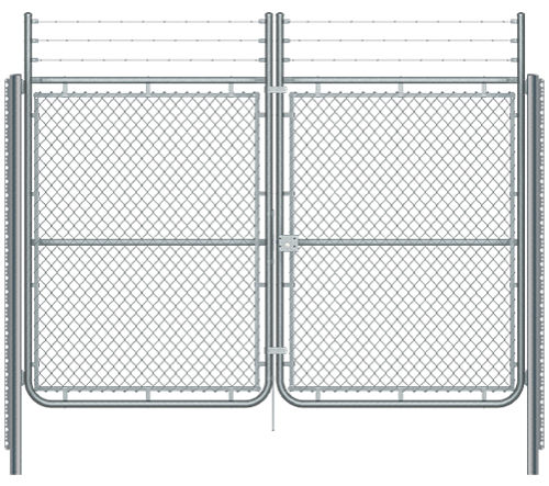 Portail battant - SIMPLE TORSION - Indusmetal Torres - en métal / grillagé / industriel