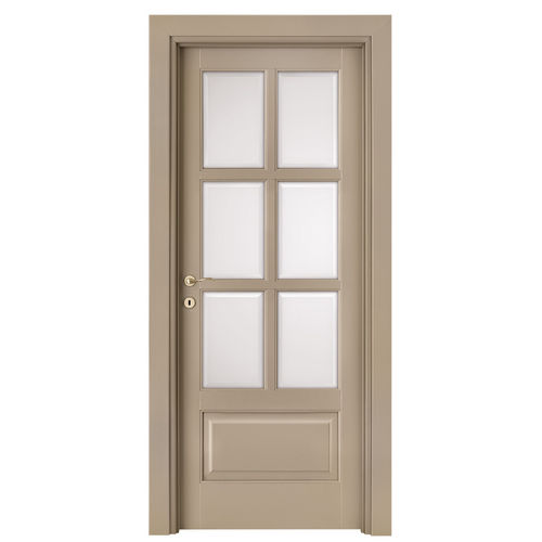 Porte d'intérieur - PRIMA : P-17 - legnoform srl - en bois massif / battante / semi-vitrée