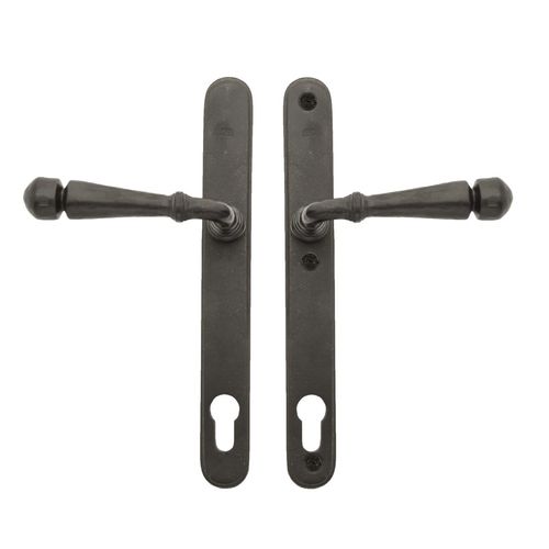 Poignée pour porte - PH1830 + PH1830  - Dauby - en fer vieilli / en bronze brut / en métal brut