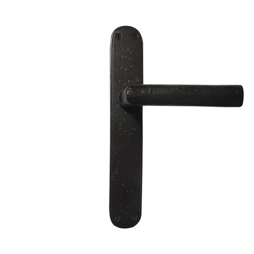 Poignée pour porte - PH1930 /P40 - Dauby - en fer vieilli / en métal brut / en bronze blanc