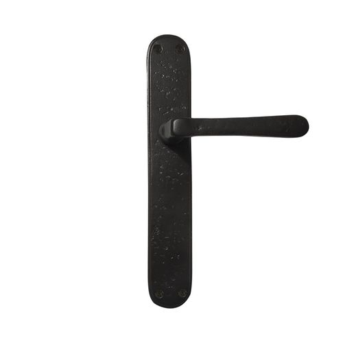 Poignée pour porte - PHL”L+L” /P40 - Dauby - en fer vieilli / en métal brut / en bronze blanc