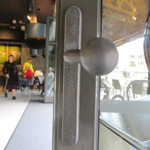 Poignée pour porte - SECURITY TOP + PHL - Dauby - en fer vieilli / en métal brut / en bronze brut