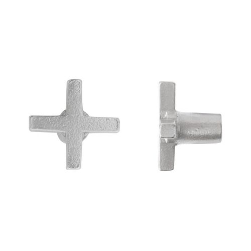 Bouton de meuble classique - PCRO - Dauby - en fer vieilli / en métal brut / en bronze blanc