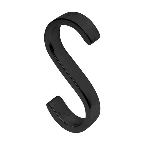 Patère classique - ” S ”  - Dauby - en bronze blanc / en métal brut / en fer vieilli