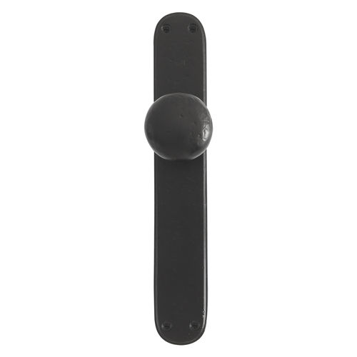 Bouton de porte classique - PHR /P40  - Dauby - en fer vieilli / en métal brut / en bronze blanc