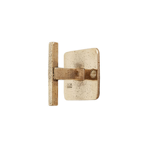 Patère classique - PTT - Dauby - en bronze blanc / en métal brut / en fer vieilli