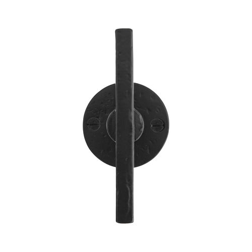 Bouton de porte classique - PH2017 “T" /50F - Dauby - en fer vieilli / en métal brut / en bronze blanc