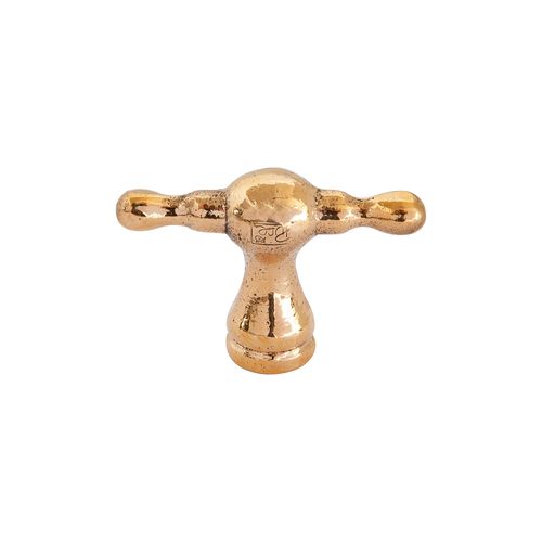 Bouton de meuble classique - TAP-45  - Dauby - en fer vieilli / en métal brut / en bronze blanc