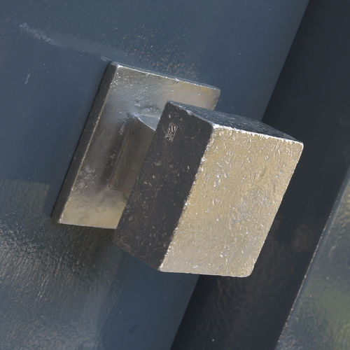 Bouton de porte classique - PQ-65 - Dauby - rustique / en bronze blanc / en métal brut