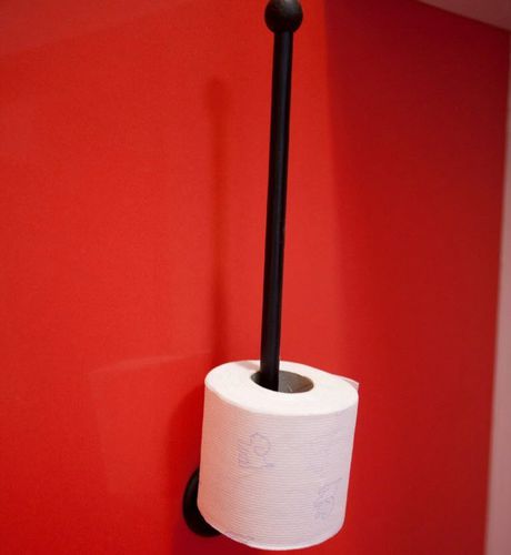 Porte-rouleau WC mural - SINGLE 1 series - Dauby - en bronze blanc / en fer vieilli / en bronze brut