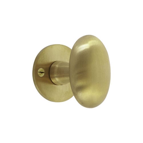 Bouton de porte classique - COH1018/50F - Dauby - en laiton brossé