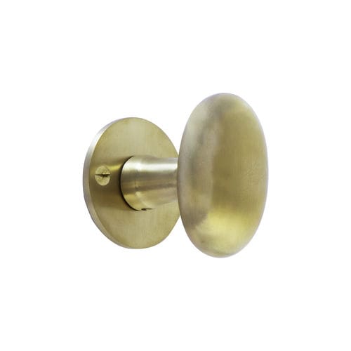 Bouton de porte classique - COH1020/50F - Dauby - en laiton brossé
