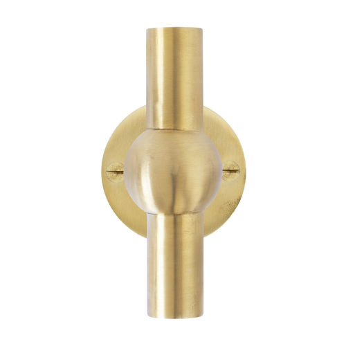 Bouton de porte classique - COPGRAND « T »/60F - Dauby - en laiton brossé