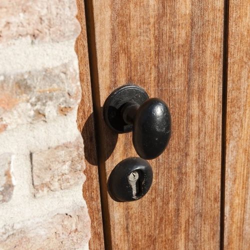 Bouton de porte classique - BT1018/ R326bis - Dauby - en fer / poli