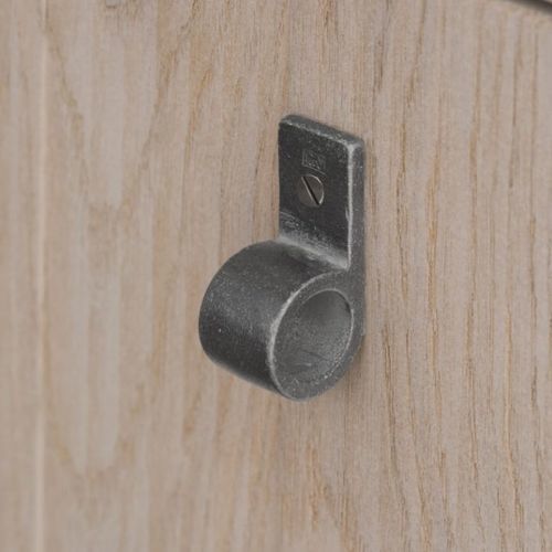 Bouton de meuble classique - PFL-30 - Dauby - en fer vieilli / en métal brut / en bronze blanc