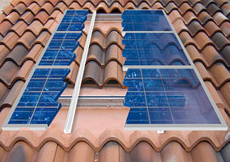 Tuile photovoltaïque - DC BASE - Gambale - en béton