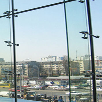 Panneau en verre à double vitrage - SPIDER - Usluga Glass - transparent / pour façade